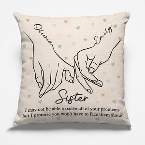 Nous sommes les meilleurs amis pour toujours - Coussin personnalisé Bestie - Cadeau de Noël pour meilleures amies, BFF, sœurs