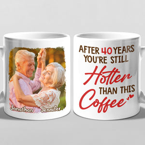 Photo personnalisée « Tu es toujours plus sexy que ça » - Tasse personnalisée pour couple - Cadeau pour mari et femme, anniversaire
