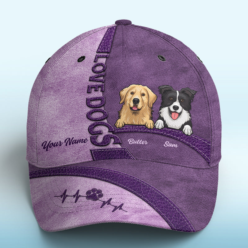 Pawsome Vibes Only - Casquette personnalisée pour chien et chat, imprimé intégral, cadeau pour propriétaires et amoureux des animaux