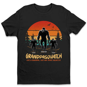 Comme un papa, grand-père, juste plus accroupi - T-shirt unisexe personnalisé pour la famille, sweat à capuche, sweat-shirt - Cadeau de fête des pères, d'anniversaire pour papa, grand-père