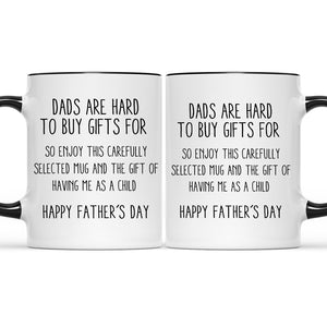 Papa, bonne fête des pères ! - Mug personnalisé avec accents pour la famille - Cadeau d'anniversaire pour papa