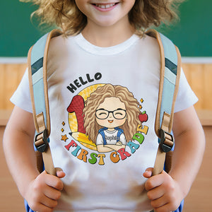 Bonjour la maternelle - T-shirt enfant personnalisé - Cadeau pour enfant, cadeau de rentrée scolaire