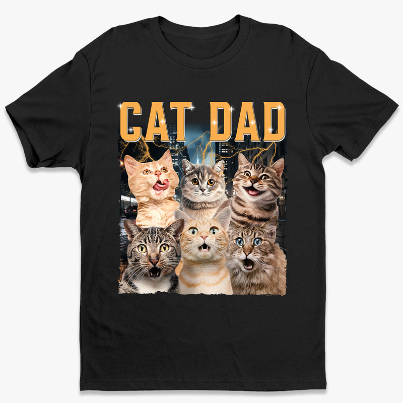 T-shirt, sweat à capuche et sweat-shirt unisexe personnalisé avec photo « Meilleur papa du monde » pour chien et chat – Cadeau pour propriétaires et amoureux des animaux