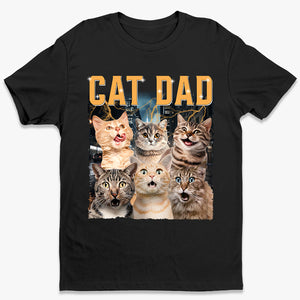T-shirt, sweat à capuche et sweat-shirt unisexe personnalisé avec photo « Meilleur papa du monde » pour chien et chat – Cadeau pour propriétaires et amoureux des animaux