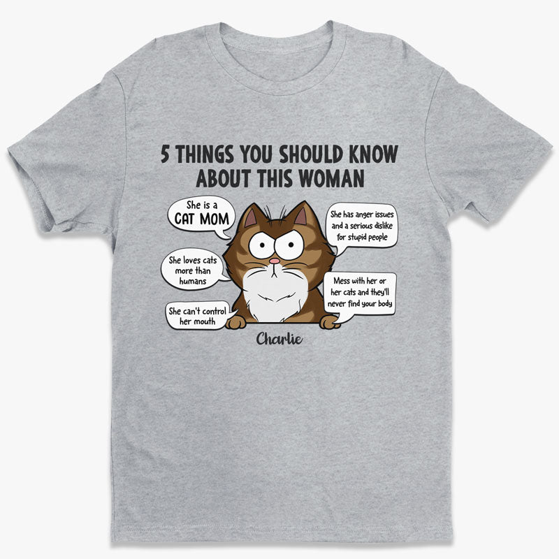 Don't Mess With Her Or Her Cats - Cat Personalized Custom Unisex T-shirt, Hoodie, Sweatshirt - Gift For Pet Owners, Pet Lovers