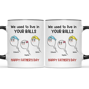 Merci de ne pas nous avoir avalés - Tasse personnalisée avec accents pour la famille - Cadeau pour la fête des pères, la fête des mères et un anniversaire pour papa et maman