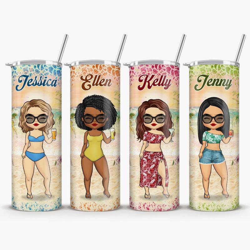 Mon Beach Bum préféré - Gobelet fin personnalisé pour meilleure amie - Cadeau pour meilleures amies, meilleures amies, sœurs