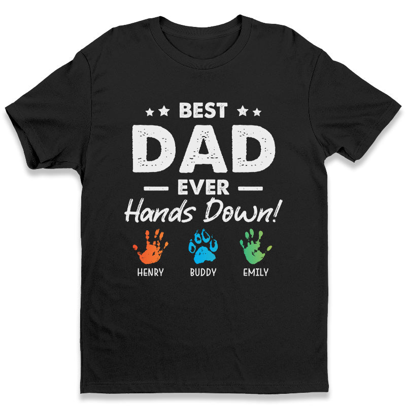 Meilleur papa de tous les temps ! T-shirt, sweat à capuche et sweat-shirt unisexe personnalisé pour la famille ! Cadeau d'anniversaire et de fête des pères pour papa