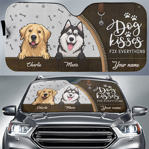 La vie est plus belle avec des bébés à fourrure ! Pare-soleil personnalisé pour pare-brise de voiture, protection de vitre de voiture, cadeau pour propriétaires et amoureux des animaux.