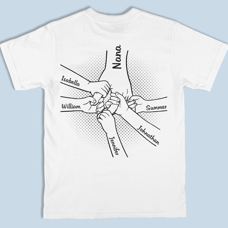 Ensemble, nous sommes plus forts - T-shirt, sweat à capuche, sweat-shirt unisexe personnalisé imprimé au dos - Cadeau d'anniversaire pour maman, grand-mère