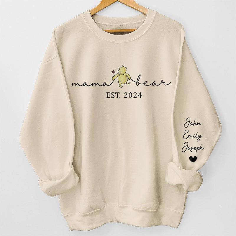 La maternité est la plus belle chose - Sweat-shirt unisexe personnalisé avec motif sur la manche - Cadeau pour maman