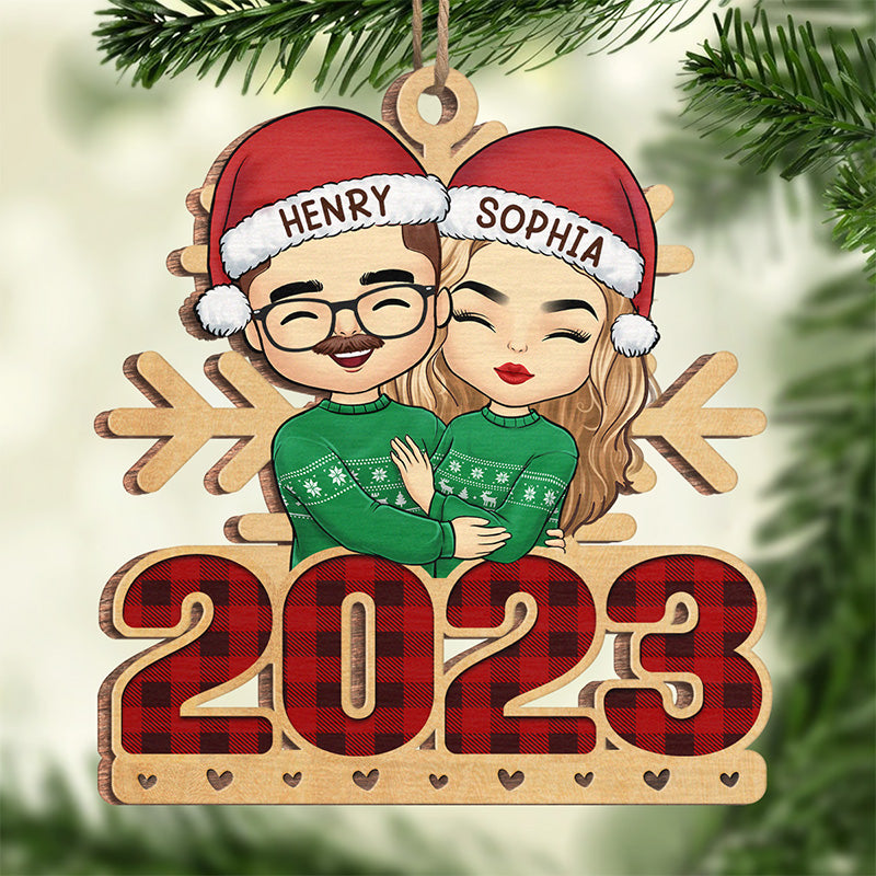 Mon cœur serait vide sans toi - Ornement personnalisé pour couple - Forme en bois personnalisée - Cadeau de Noël pour mari et femme, anniversaire