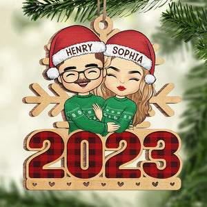 Mon cœur serait vide sans toi - Ornement personnalisé pour couple - Forme en bois personnalisée - Cadeau de Noël pour mari et femme, anniversaire