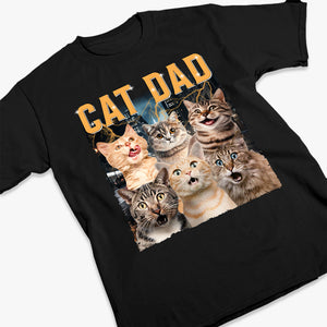 T-shirt, sweat à capuche et sweat-shirt unisexe personnalisé avec photo « Meilleur papa du monde » pour chien et chat – Cadeau pour propriétaires et amoureux des animaux