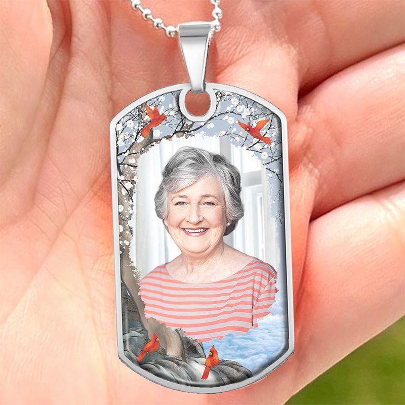 Collier photo personnalisé « Jusqu'à ce que je te revoie » - Cadeau de condoléances, cadeau pour les membres de la famille