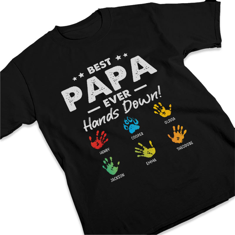 Meilleur papa de tous les temps ! T-shirt, sweat à capuche et sweat-shirt unisexe personnalisé pour la famille ! Cadeau d'anniversaire et de fête des pères pour papa