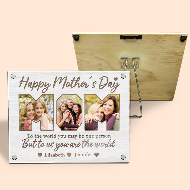 Cadre photo personnalisé avec photo de remerciement pour avoir rendu mon enfance inoubliable - Cadre photo magnétique en acrylique personnalisé pour la famille - Cadeau de fête des mères, d'anniversaire pour maman