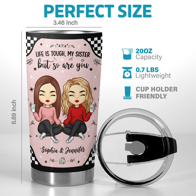 Celui qui a besoin de toi jusqu'au bout - Gobelet personnalisé Bestie - Cadeau pour meilleures amies, meilleures amies, sœurs