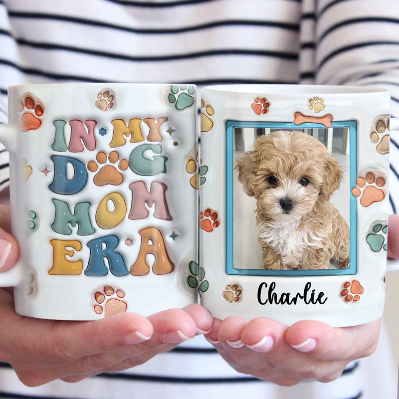 À l'ère de mon papa à fourrure - Mug personnalisé avec effet gonflé en 3D pour chien et chat - Cadeau pour les propriétaires et les amoureux des animaux