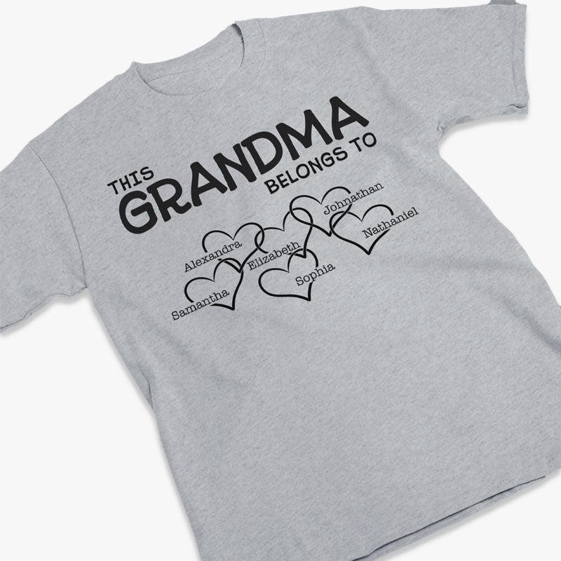 La vie est meilleure avec grand-mère - T-shirt, sweat à capuche et sweat-shirt unisexe personnalisé pour la famille - Cadeau pour grand-mère