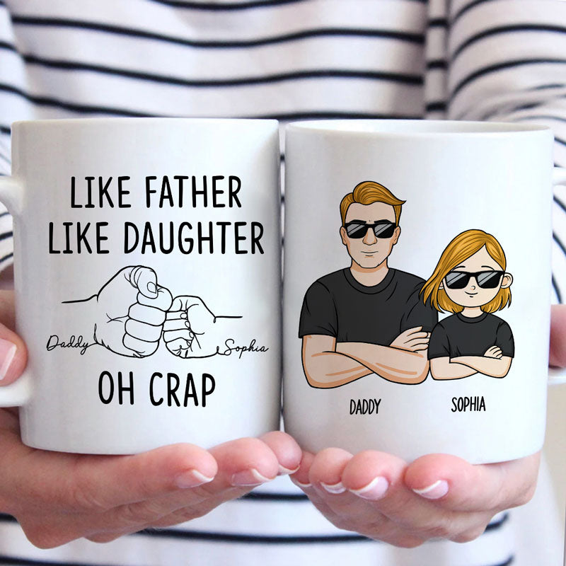 Tel père, tel fils - Mug personnalisé pour la famille - Cadeau pour les membres de la famille
