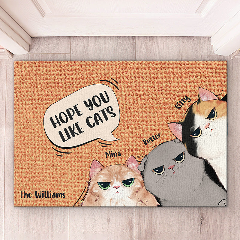 Les chats dominent le monde - Tapis décoratif personnalisé pour chat - Cadeau pour les propriétaires et les amoureux des animaux