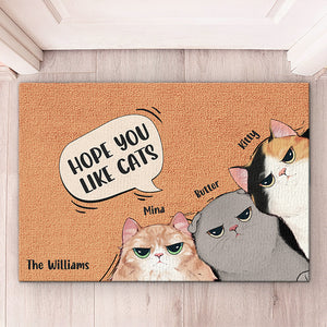 Les chats dominent le monde - Tapis décoratif personnalisé pour chat - Cadeau pour les propriétaires et les amoureux des animaux