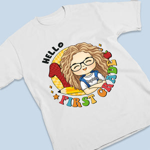 Bonjour la maternelle - T-shirt enfant personnalisé - Cadeau pour enfant, cadeau de rentrée scolaire