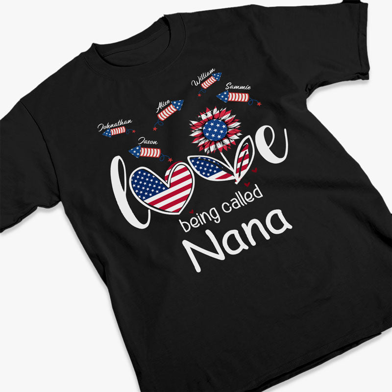 J'adore être appelée grand-mère ! Cadeau du 4 juillet ! T-shirt unisexe personnalisé