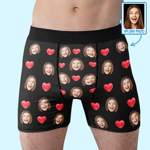 Photo personnalisée « Cela m'appartient », ma chérie ! Boxer personnalisé humoristique, boxer pour homme ! Cadeau d'anniversaire pour petit ami, mari, anniversaire