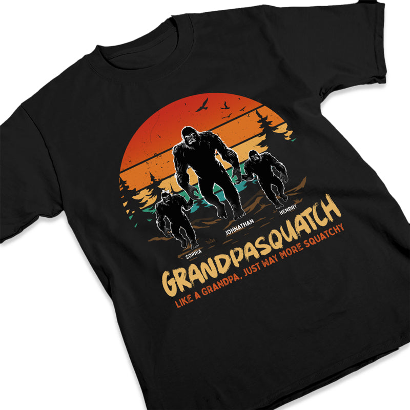 Comme un papa, grand-père, juste plus accroupi - T-shirt unisexe personnalisé pour la famille, sweat à capuche, sweat-shirt - Cadeau de fête des pères, d'anniversaire pour papa, grand-père