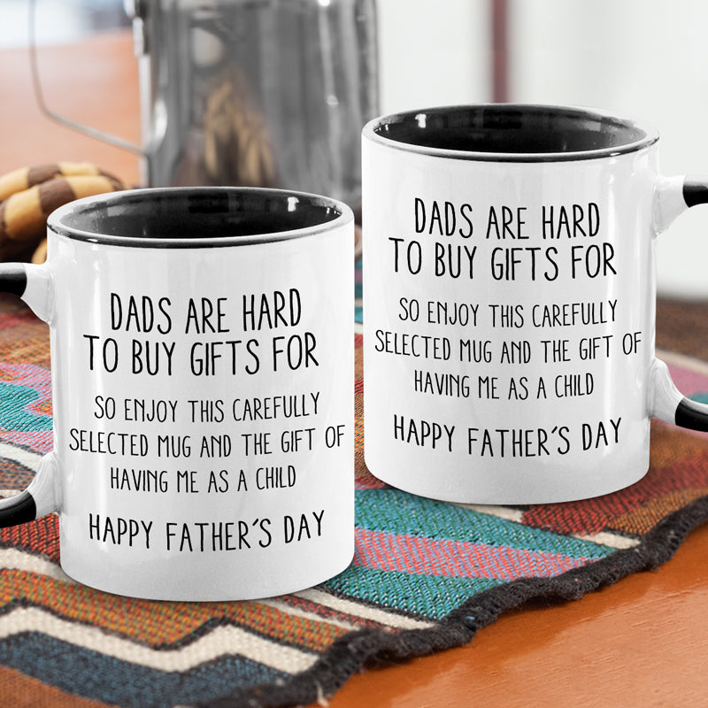 Papa, bonne fête des pères ! - Mug personnalisé avec accents pour la famille - Cadeau d'anniversaire pour papa