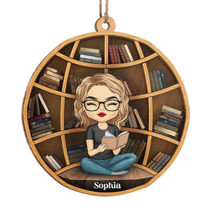 Lire, c'est rêver les yeux ouverts - Décoration personnalisée en bois - Cadeau de Noël pour les amoureux des livres