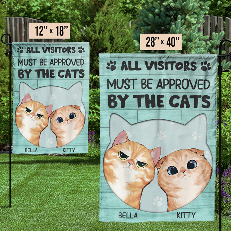 Les chats règnent sur cette région - Drapeau personnalisé pour chat - Cadeau pour les amoureux des animaux et les propriétaires d'animaux
