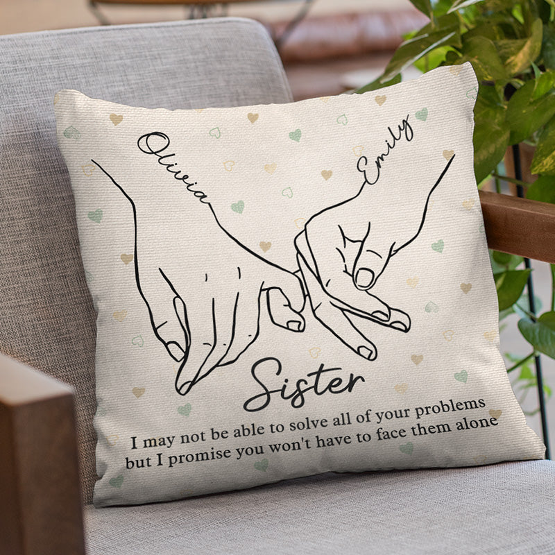 Nous sommes les meilleurs amis pour toujours - Coussin personnalisé Bestie - Cadeau de Noël pour meilleures amies, BFF, sœurs