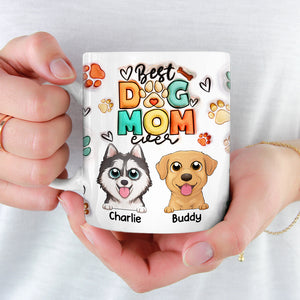La vie serait dure sans toi - Mug personnalisé avec effet gonflé en 3D pour chien - Cadeau pour les propriétaires d'animaux et les amoureux des animaux