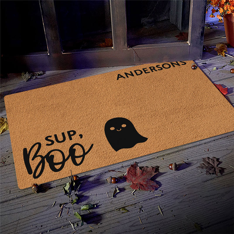 Tapis décoratif personnalisé « Sup Witches » pour la maison - Cadeau d'Halloween pour les membres de la famille