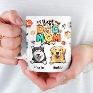 Eat Sleep Pet Dogs Repeat - Dog Personalized Custom 3D Inflated Effect Printed Mug - Gift For Pet Owners, Pet Lovers