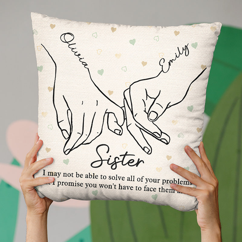 Nous sommes les meilleurs amis pour toujours - Coussin personnalisé Bestie - Cadeau de Noël pour meilleures amies, BFF, sœurs