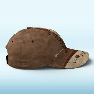 Le bonheur est un chiot violet chaleureux - Bonnet personnalisé pour chien, casquette classique à imprimé intégral - Nouveauté, cadeau pour propriétaires et amoureux des animaux