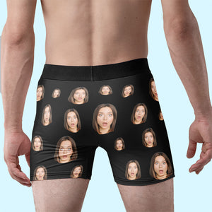 Photo personnalisée du plus grand coq du monde - Boxer personnalisé amusant, boxer pour homme - Cadeau d'anniversaire pour petit ami, mari, anniversaire