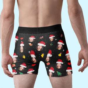 Photo personnalisée « Tu m'excites » - Boxer personnalisé humoristique, boxer pour homme - Cadeau de Noël pour petit ami, mari, anniversaire