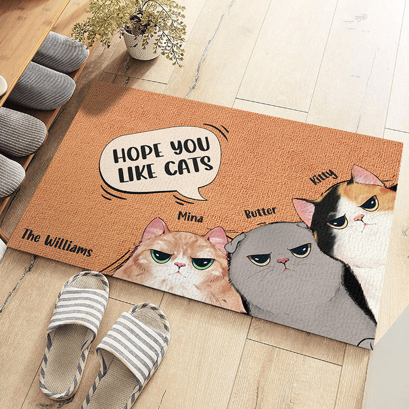 Les chats dominent le monde - Tapis décoratif personnalisé pour chat - Cadeau pour les propriétaires et les amoureux des animaux