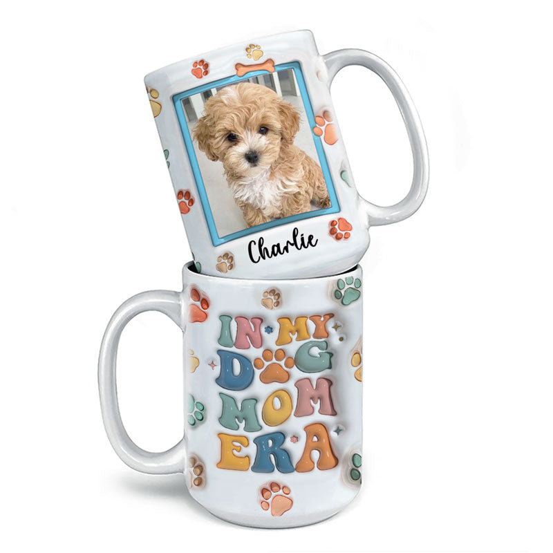 À l'ère de mon papa à fourrure - Mug personnalisé avec effet gonflé en 3D pour chien et chat - Cadeau pour les propriétaires et les amoureux des animaux