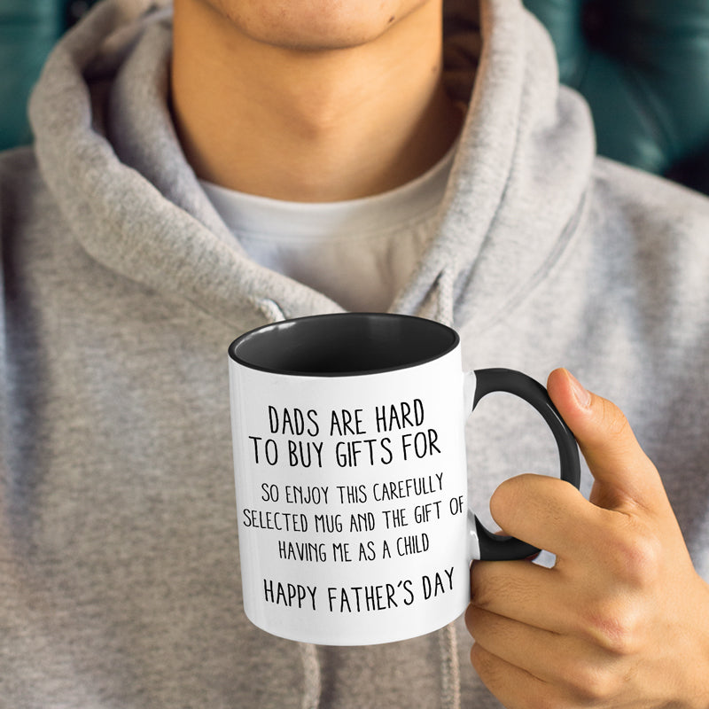 Papa, bonne fête des pères ! - Mug personnalisé avec accents pour la famille - Cadeau d'anniversaire pour papa