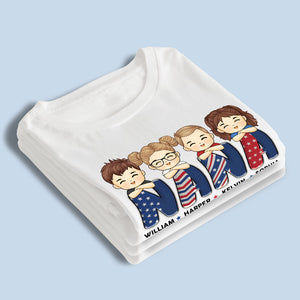 Reconnaissante d'être appelée maman grand-mère - T-shirt unisexe personnalisé, sweat à capuche, sweat-shirt - 4 juillet, cadeau d'anniversaire pour maman, grand-mère