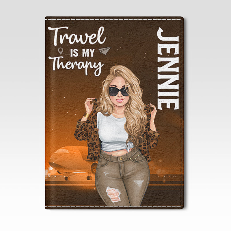 Allez là où vous n'êtes jamais allé auparavant - Couverture de passeport personnalisée, porte-passeport - Cadeau de vacances, cadeau pour les amateurs de voyages d'aventure