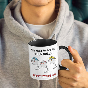 Merci de ne pas nous avoir avalés - Tasse personnalisée avec accents pour la famille - Cadeau pour la fête des pères, la fête des mères et un anniversaire pour papa et maman