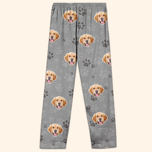 Custom Photo My Pet Thinks I'm Cool - Dog & Cat Personalized Custom Face Photo Pajama Pants - New Arrival, Christmas Gift For Pet Owners, Pet Lovers