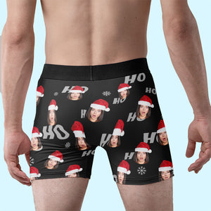 Photo personnalisée : vous seul pouvez faire tinter ces cloches ! Boxer personnalisé amusant, boxer pour homme ! Cadeau de Noël pour petit ami, mari, anniversaire
